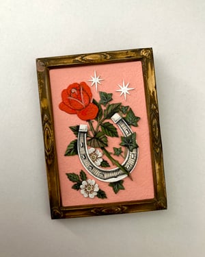 Image of Lucky Rose Framed Cutouts Original