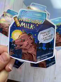 Image 2 of Werewolf Milkie | Vinyl Sticker