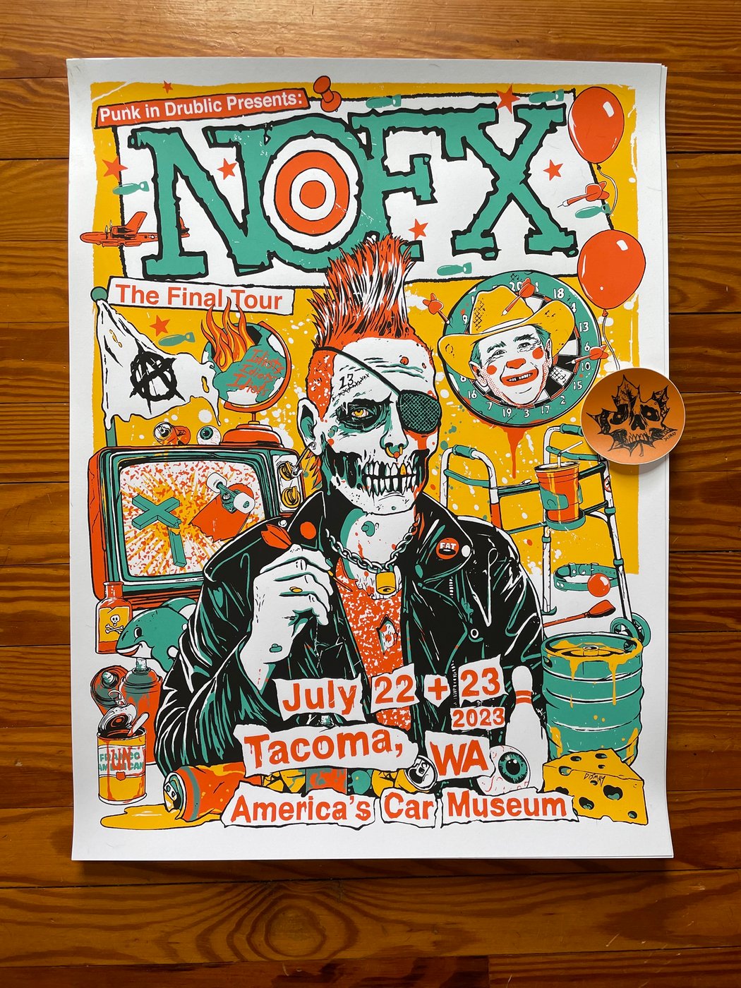 NOFX Gig Poster Dismay Design