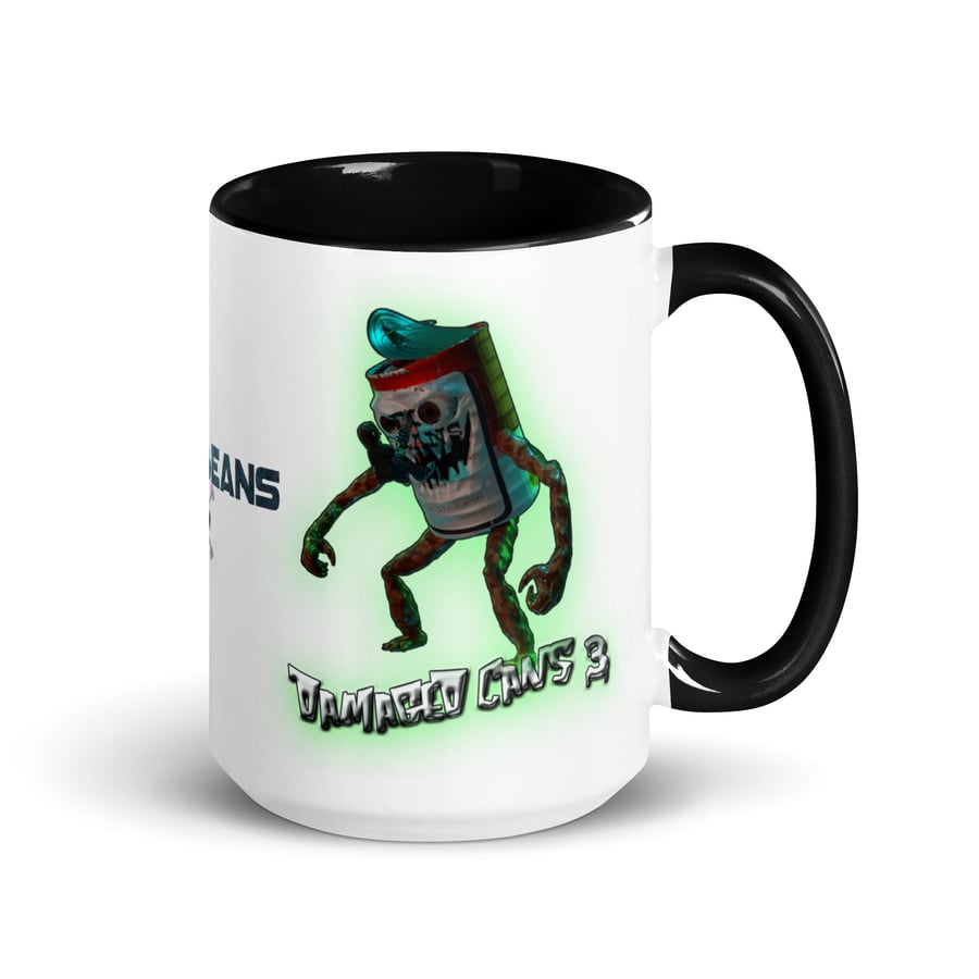 Image of Damaged Cans 3 Mug with Color Inside