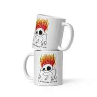 Image 3 of very calm White glossy mug