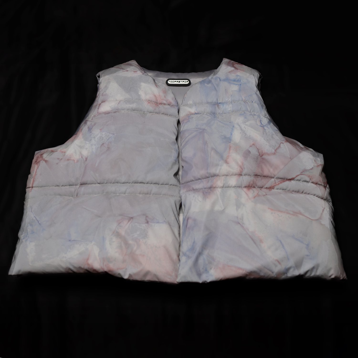 Image of TooFastFor Marble Puffer Vest