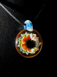 Image 2 of Psychedelic flower pendant...