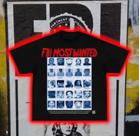Image 2 of 🆕  PSYcHWaRD USA 🇺🇸 FBI MoSt WaNTeD LiST TeE 👕🚨🚓