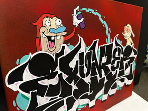 Image of Ren & Stimpy 16 x 20 Canvas