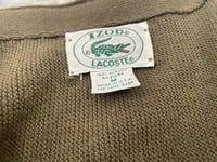 Image 2 of 80s LACOSTE IZOD CARDIGAN - SIZE MEDIUM 