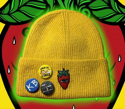 Image of Evil Eye Strawberry beanie 