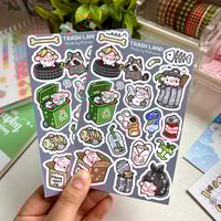 Image 1 of Trash land | Matte Sticker Sheet