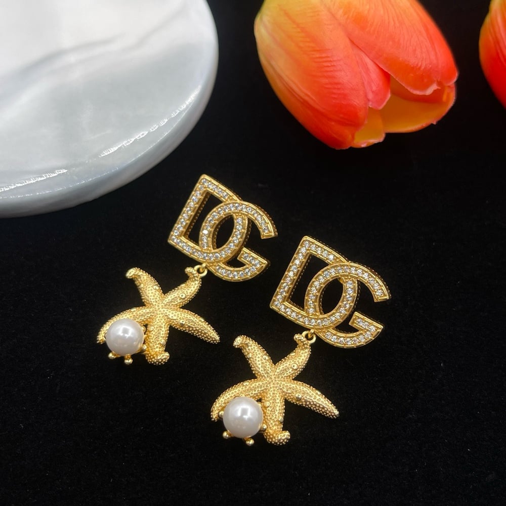 DG Gold plated Starfish Earrings 