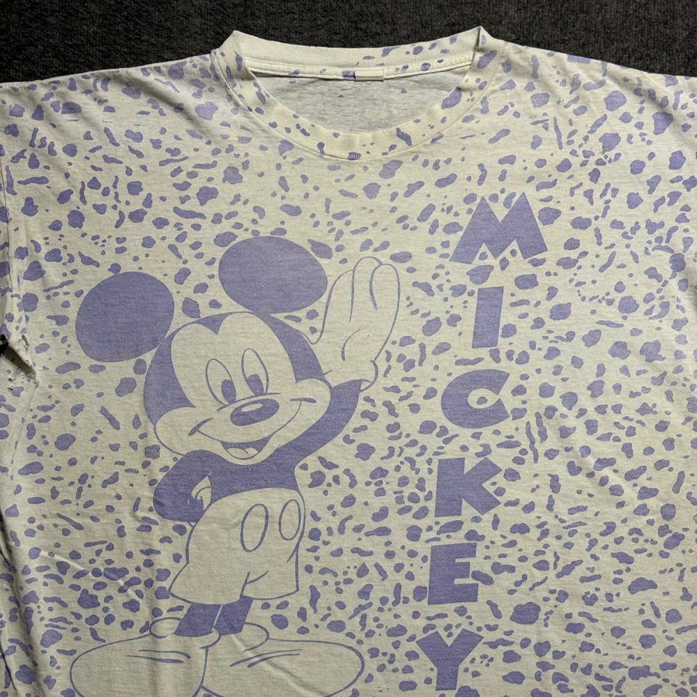 Image of 1990s Disney Mickey Mouse AOP Graphic Tee (XXL)