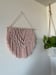 Image of “Rose Quartz” macrame wall hanging