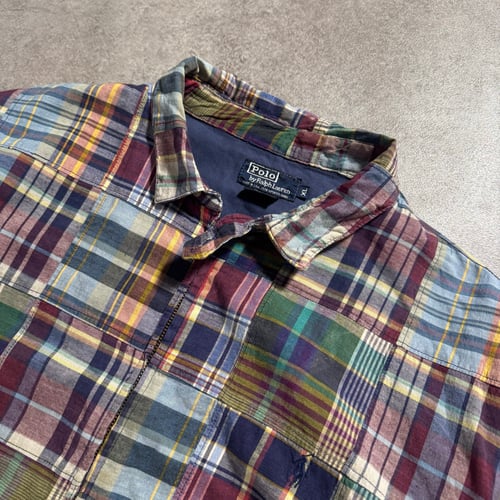 Image of 1990s Polo Ralph Lauren Patchwork Jacket, Size XL