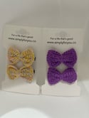 Crochet Hairclips