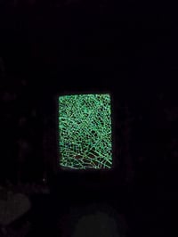 Image 1 of GLOW in The Dark Oval Framed Spider Web E