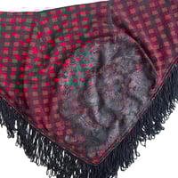 Image 2 of Algonquins red checkered scarf