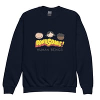 Image 2 of ZEN EXP - “Awesome Human Beings” Youth crewneck sweatshirt