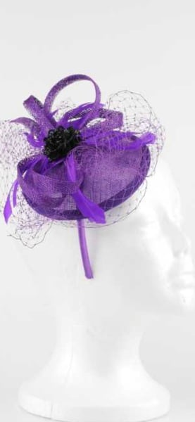 Image of Purple Flower Fascinator