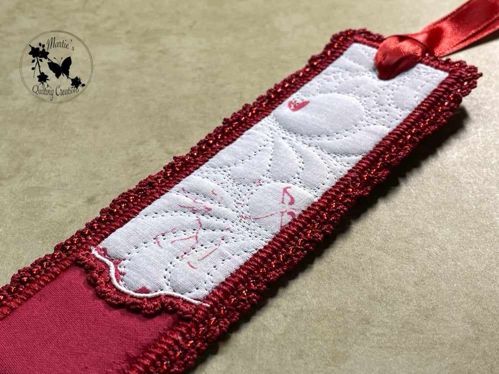 Image of Vintage Heirloom Keepsake Bookmark-  Valentine