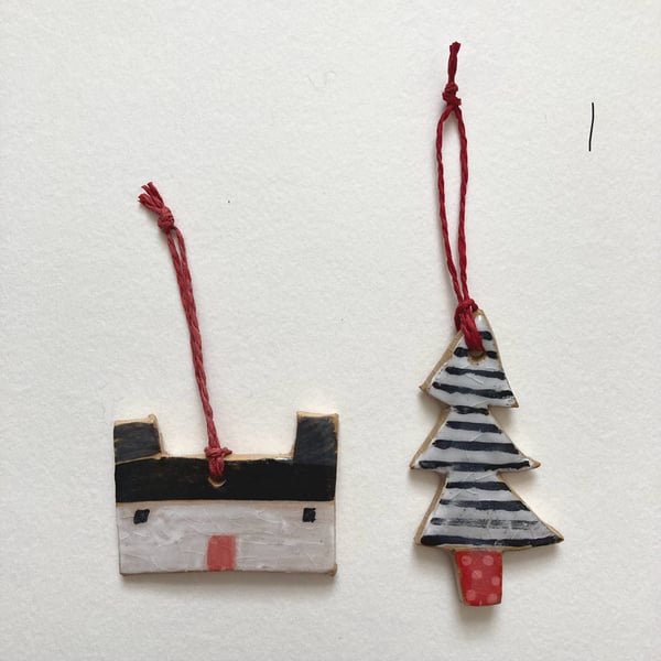 Image of Pottery Christmas decorations