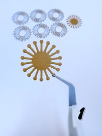 Image 1 of Flower Centers Metal Diecut