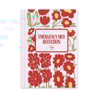 Image 1 of EMERGENCY MEDICINE NOTEBOOK - FLORAL