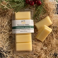 Image 1 of Christmas Wreath Pure Beeswax Melts