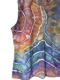 Image 4 of ♻️ UPCYCLED L Soft Knit Sleeveless Top in Muted Geode Ice Dye