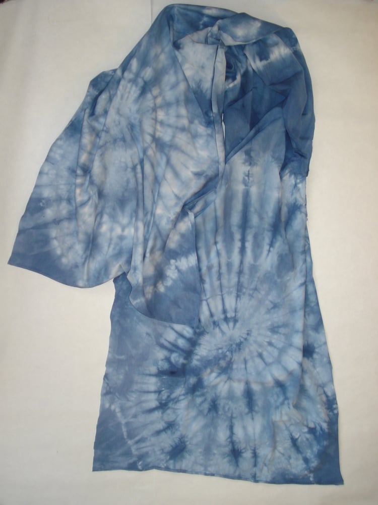 Image of tie-dye jersey cotton scarf