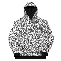 Image 1 of By TeamLUCCI™- " LUCCI 96 GRAF WHITE" All Over Print Cotton Hoodie