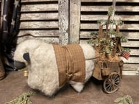 Image 3 of #6... Olde  ANTIQUES ~ Sheep Cart ~Sign Included ~
