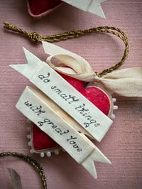 Image 6 of Spun Cotton Heart Ornaments