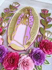 Image 5 of VIRGENCITA WITH ROSE VINES SVG / ARCHIVO DIGITAL 