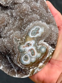 Image 3 of Druzy Rainbow Amethyst With Stalactite Eyes #2398