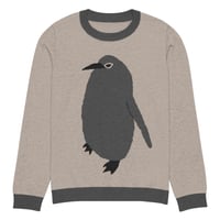 Image 5 of Giant Baby Penguin Knitted crew neck sweater