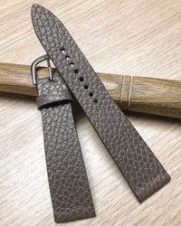 Image 1 of Taupe Grained Calfskin Watch Strap 