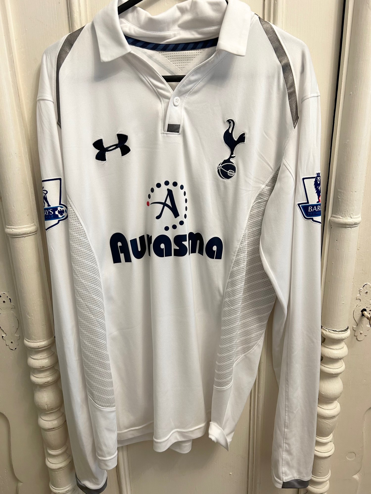 Image of Tottenham Hotspur “BALE 11” 2012/13 LS Home Shirt + patches (S)
