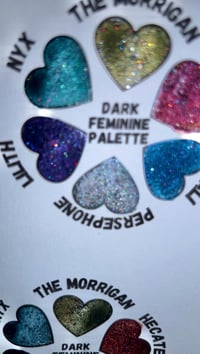 Image 4 of Mini Dark Feminine Watercolor Dot Card Palettes