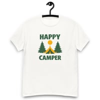 Image 3 of Unisex classic tee, Happy Camper T-Shirt | Camping Outdoor Adventure Graphic Tee