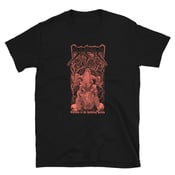 Image of DISMA - SUCCUMB TO THE HAUNTING STENCH T-SHIRT.  RED VERSION