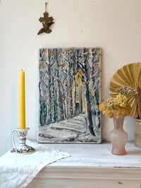 Image 1 of Paysage d’hiver - huile sur toile