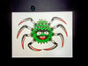 Oscar the Grouch Spider painting 6”x8”