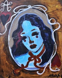 Image 1 of Original Acrylic painting- Current Exhibited work-Ace of hearts 