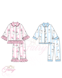 Image 1 of ghostie Halloween pyjamas 