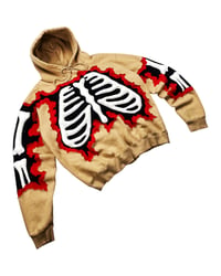 Image 2 of Reworked Cracky 3D Bones Hoodie Size L