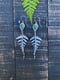 Image of Large Fern Serpentine Dangle Earrings