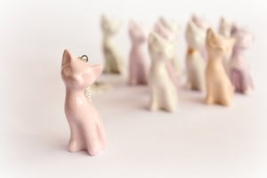 Image of Ceramic Kitten Necklace