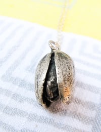 Solid Sterling Silver Pistachio Necklace