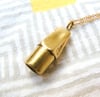 Solid Brass Eraser Necklace