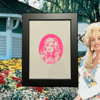 Dolly Parton Framed Linoprint 