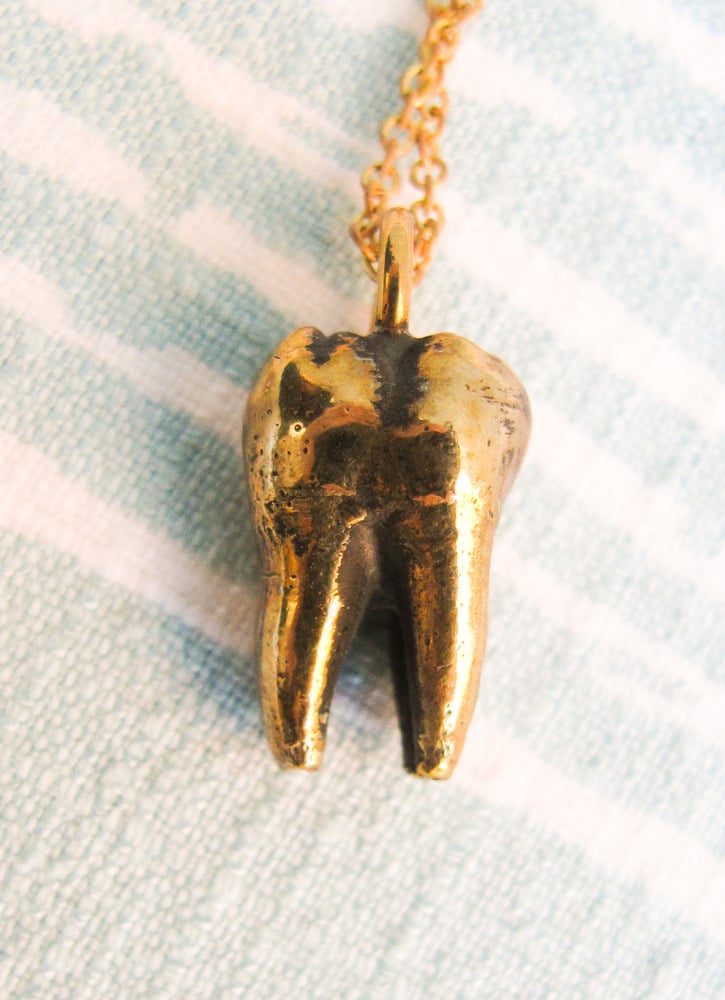 molar tooth necklace